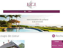 Tablet Screenshot of immobilier-lci.com